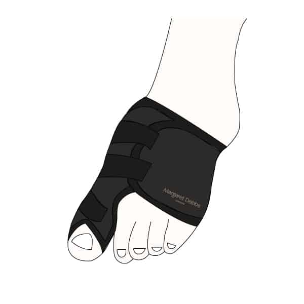 WFHA Night Splint 1 - <span style="font-weight: 400;">Suitable for those with painful bunions, those at risk of developing a bunion, or those who are concerned about bunions, the Margaret Dabbs London Bunion Support alleviates pain and discomfort in the bunion joint.</span> <ul> <li><span style="font-weight: 400;">Helps to re-align the big toe into the correct position and encourages normal alignment </span></li> <li><span style="font-weight: 400;">Helps to slow the deterioration of the bunion joint and to keep the joint mobile.</span></li> <li><span style="font-weight: 400;">Helps to alleviate the pressure from the deviated big toe and supports the fore foot.</span></li> </ul>   -