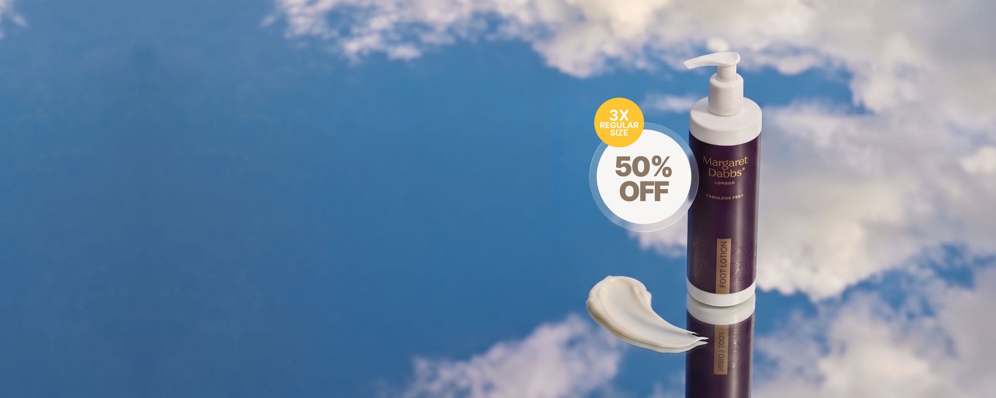 Summer Sizzler Foot Lotion Banner Desktop